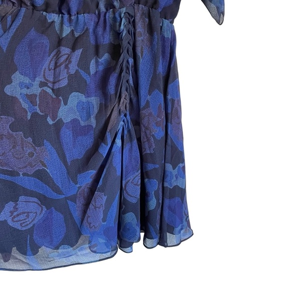 Ted Baker Juleah Mini Dress Ruched Sleeves & Skirt Surplice Neckline Lined NWT - Picture 9 of 16